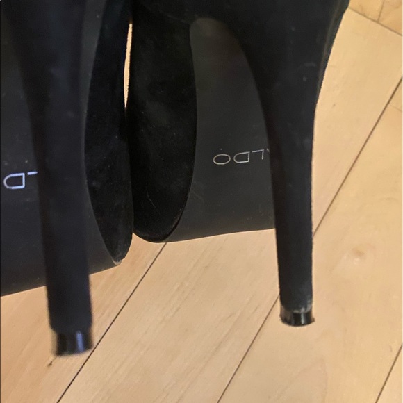Black suede Aldo heels size 37 - Picture 8 of 8